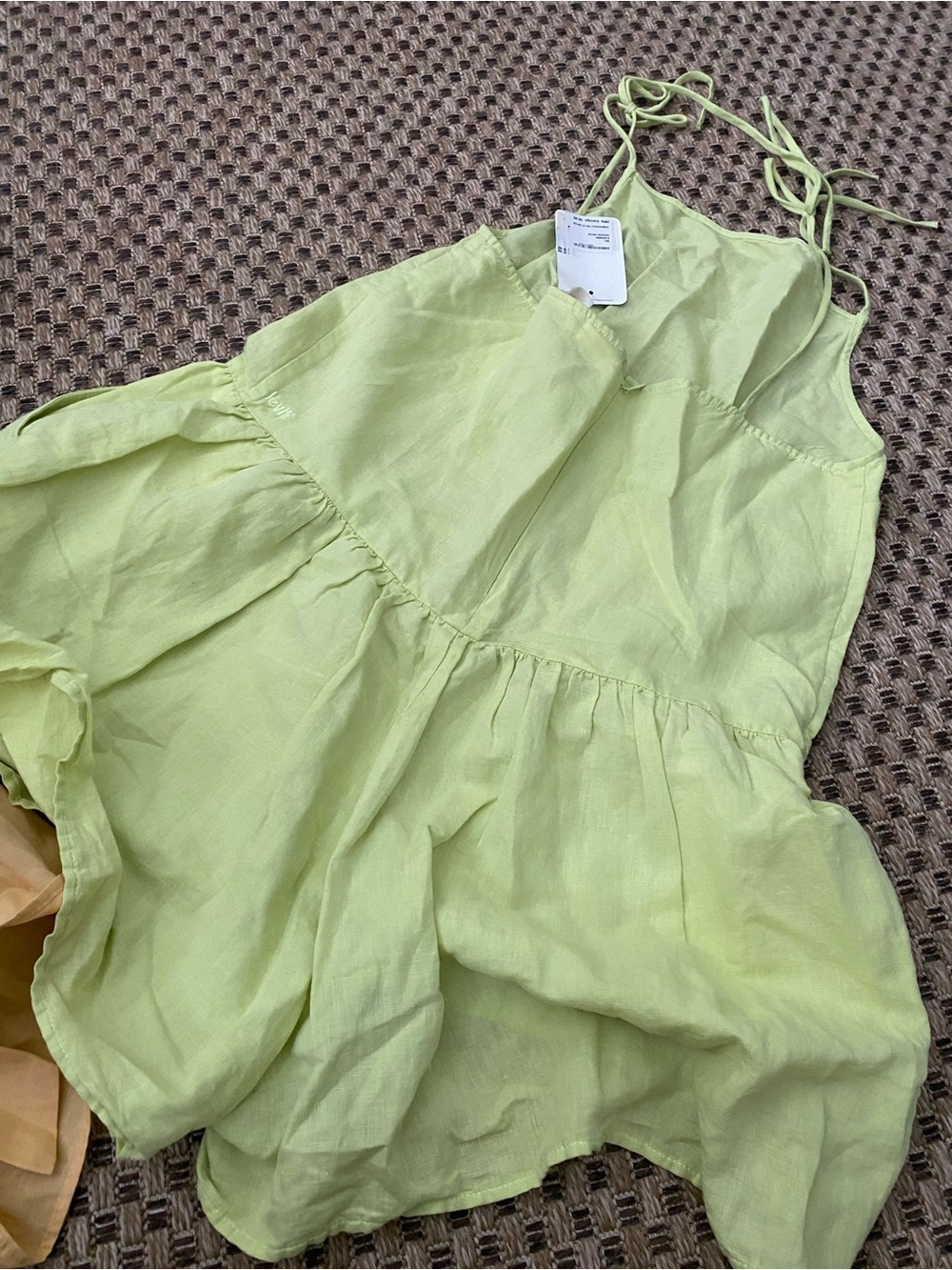 Levi's Light Green Halter Tiered Camisole